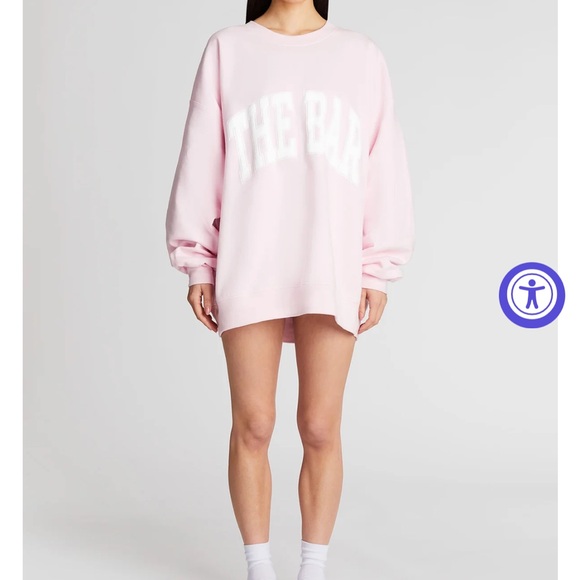 Pink Sweatshirt with White Lettering - Picture 4 of 5
